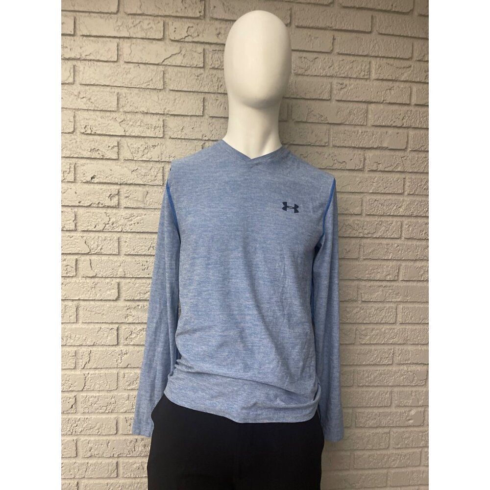 Under Armor Men's Blue Long Sleeve T-Shirt Size S